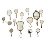 Set of 15 hand mirrors
