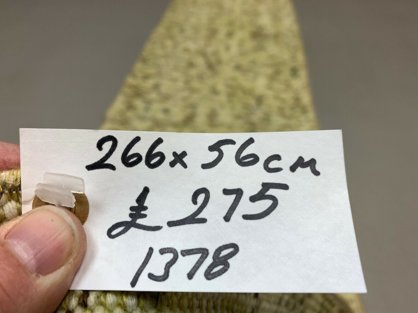 Turkish runner 266x56 cm wool