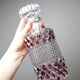 Harlequin crystal whisky decanter, Bohemia, Czechoslovakia, vintage 1950s-1970s