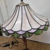 Art Deco lamp, bronze & glass paste
