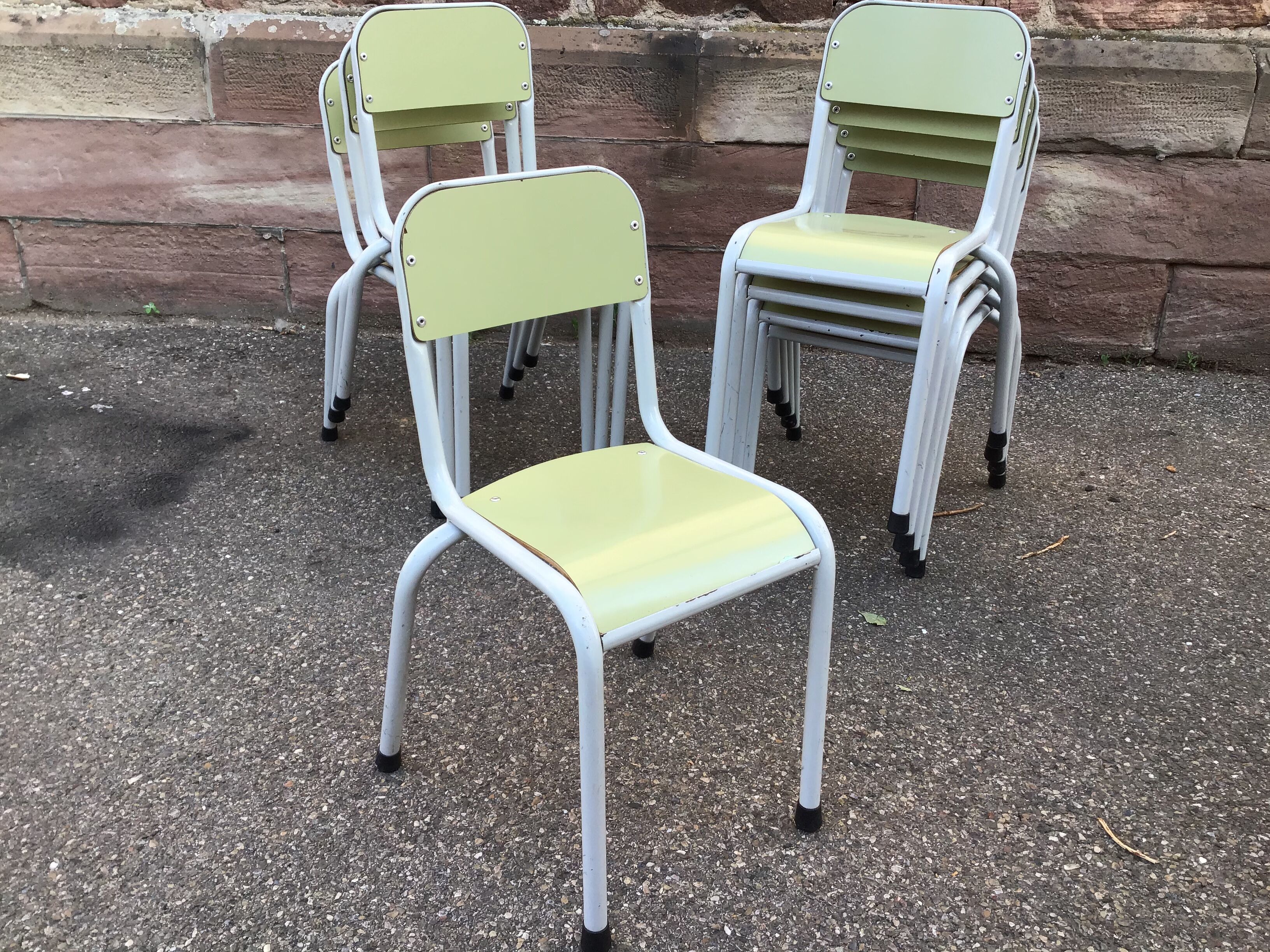 Chaise école enfant vintage Mullca