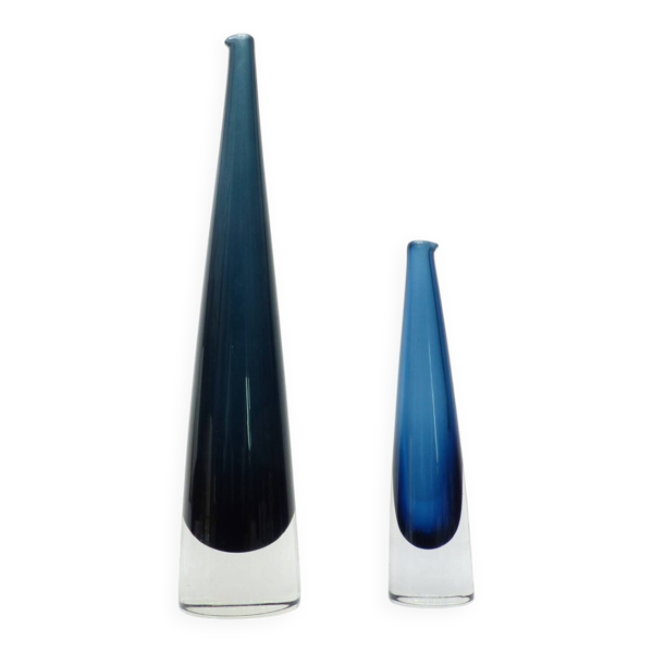 Timo sarpaneva – paire de vases jääpuikko  icicle pour iittala, finlande, 1