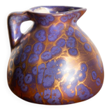 Art Nouveau vase in iridescent purple glazed ceramic by Léon Pointu 1910.