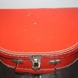 Small suitcase cardboard orange