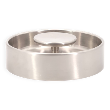Cendrier rond Tecno Design en acier, années 70