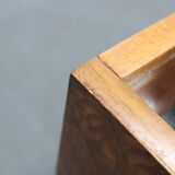 Paire de tables de chevet en noyer, Tchécoslovaquie années 1940