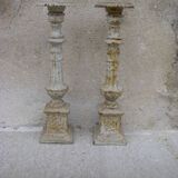 Garden cast iron candle holders