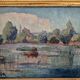 Georges Albert CYR (1880-1964) - Oil on canvas - "Lacustrine landscape" - Signed lower left