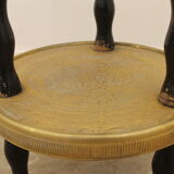 Art deco wood and brass side table 1930s