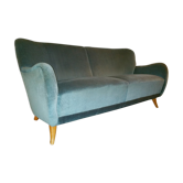 Canapé sofa 3 places années 50/60 danois sculptural