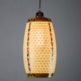 Vintage oriental ceramic pendant, 1980s