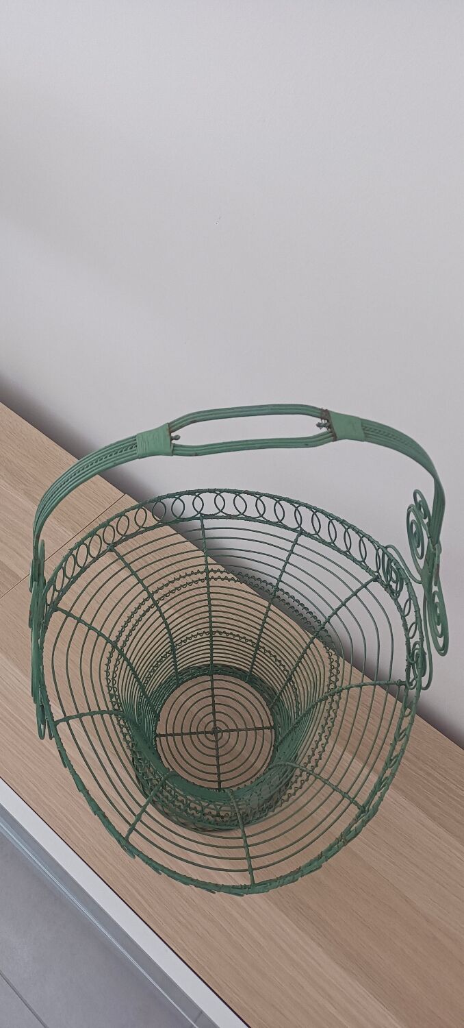 Wrought iron basket