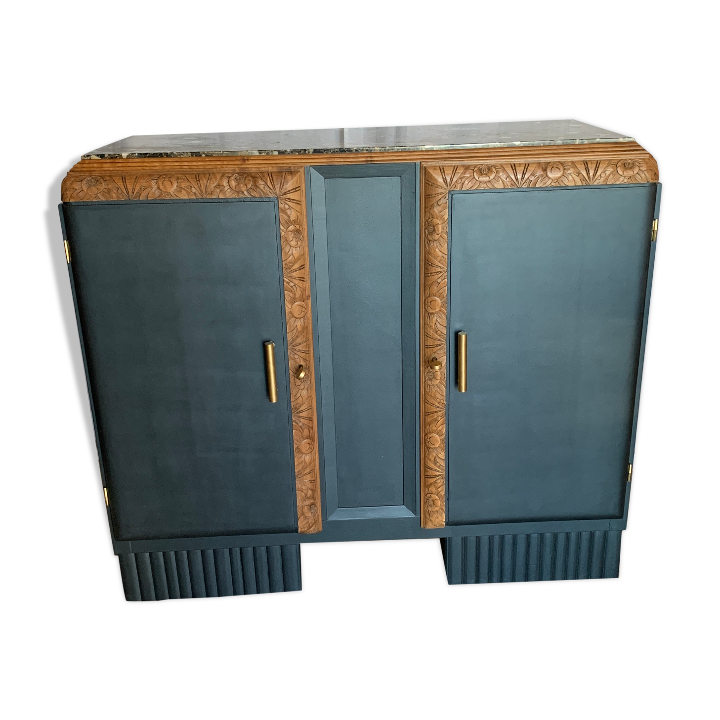 Luberon's "black blue" art deco buffet