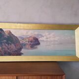 Oil on canvas orientalist landscape