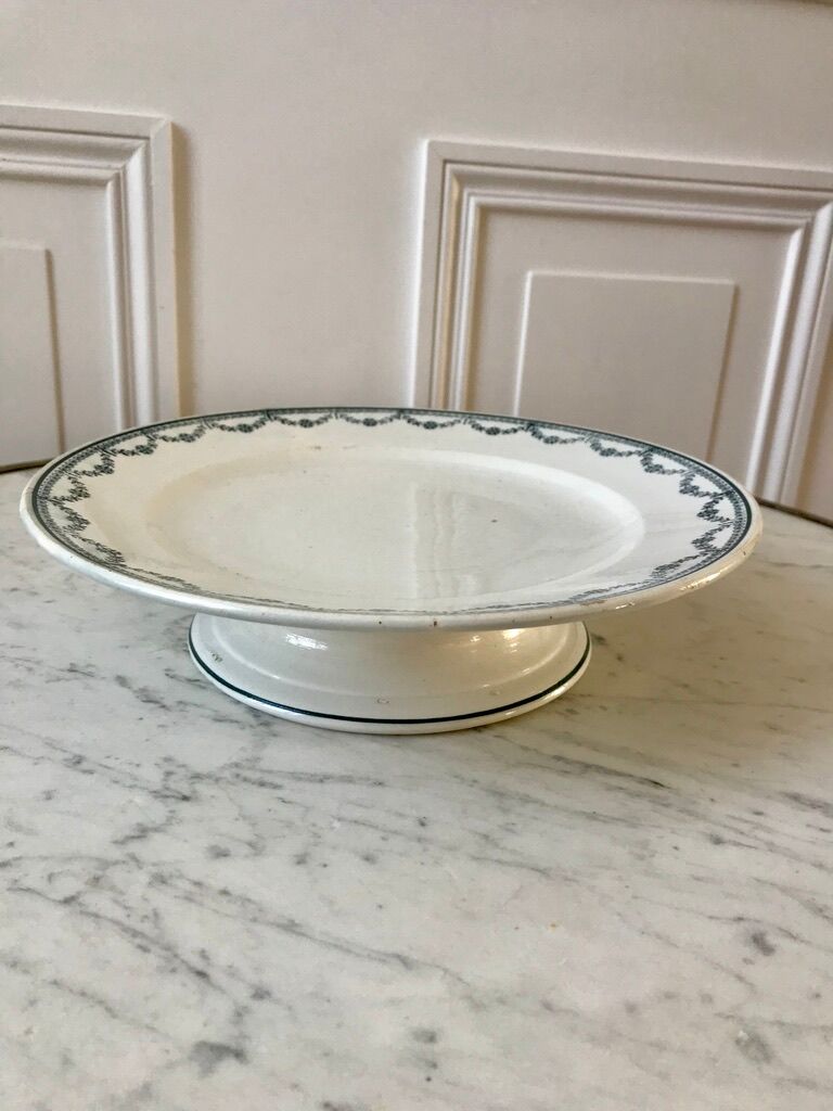 Compotier in Iron Earth Saint-Amand early twentieth century