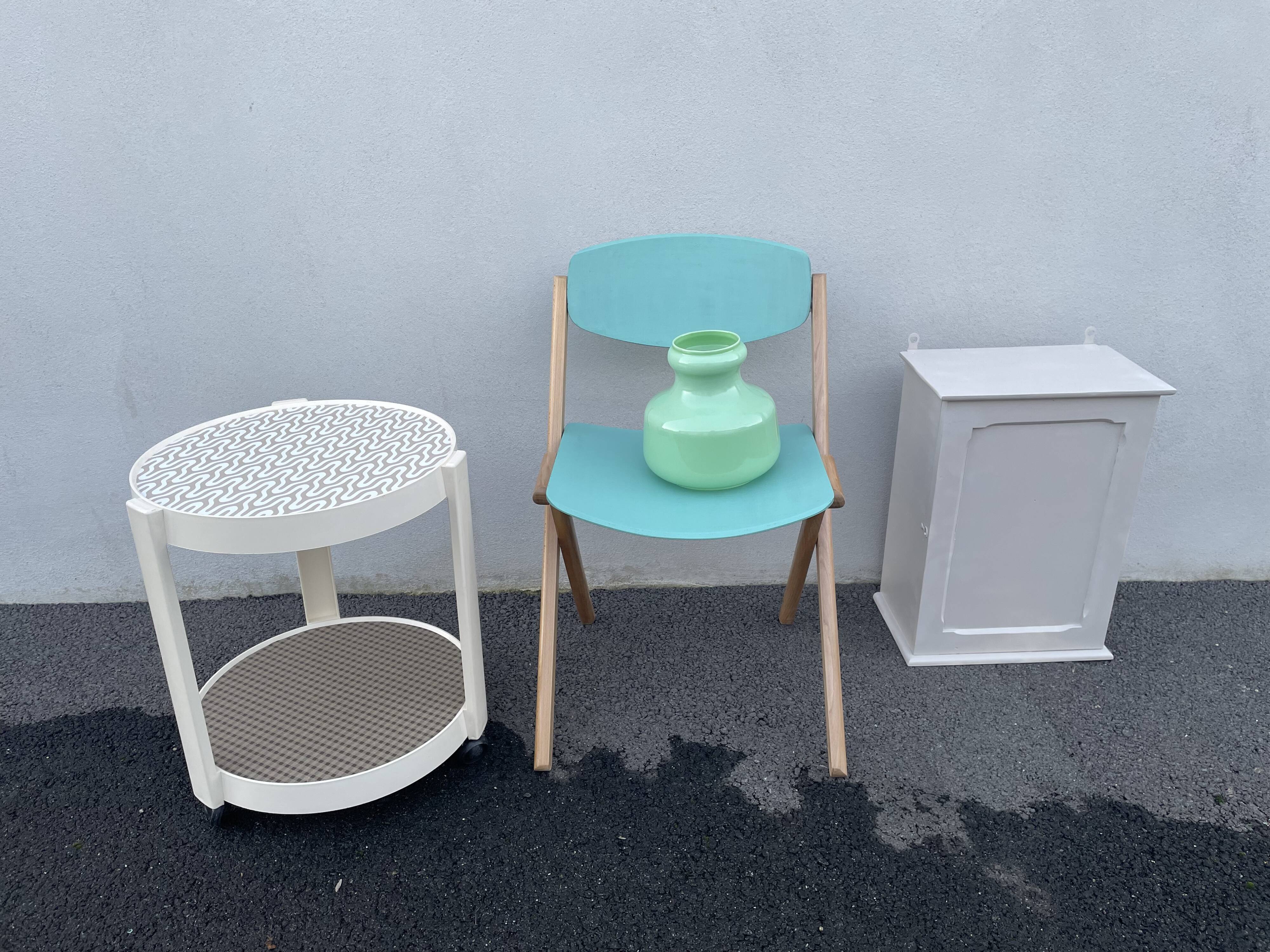 Opaline green globe mint 70s