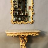 Rococo Style Console and Mirror Set