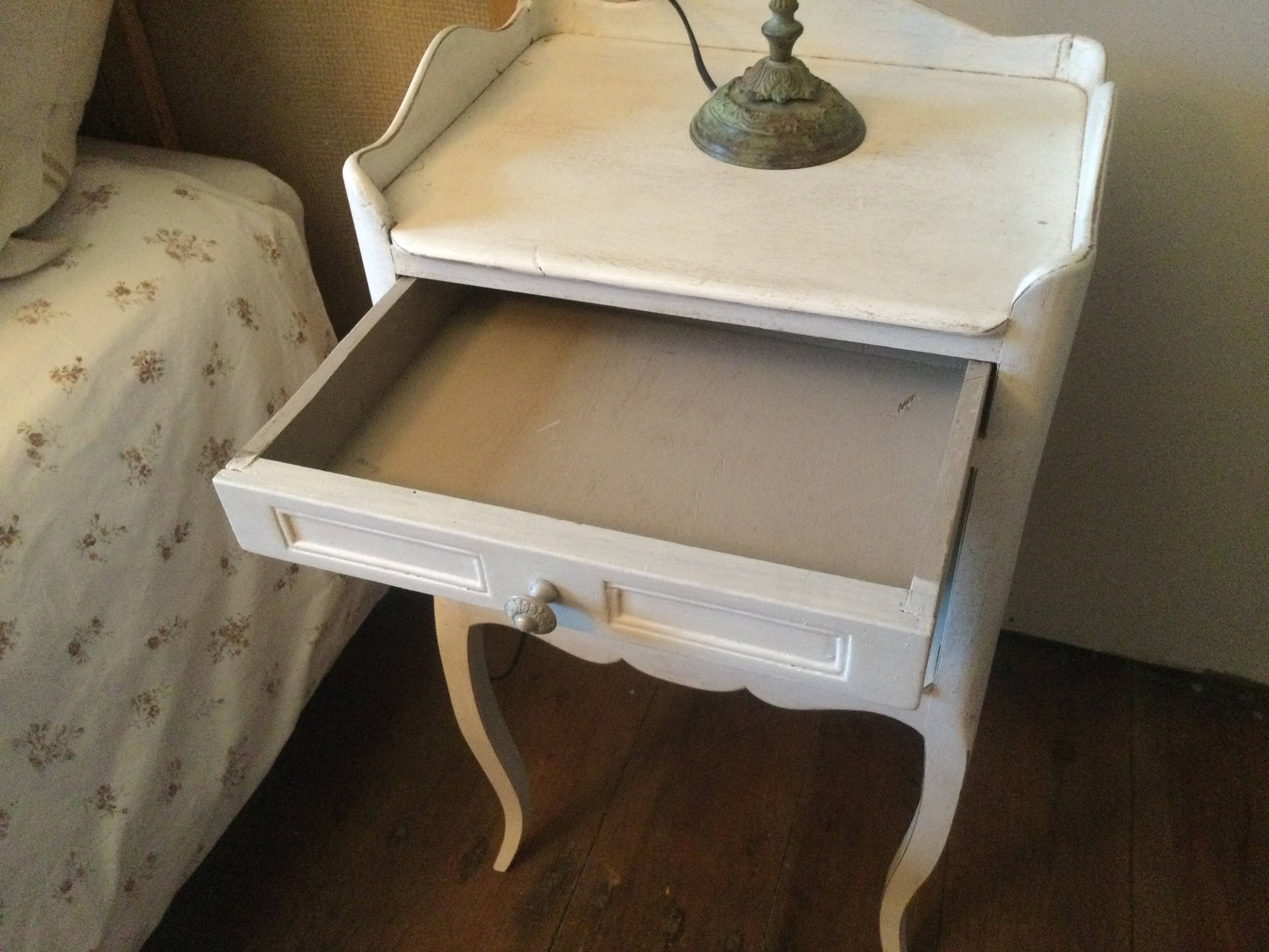 Pair of old bedside tables