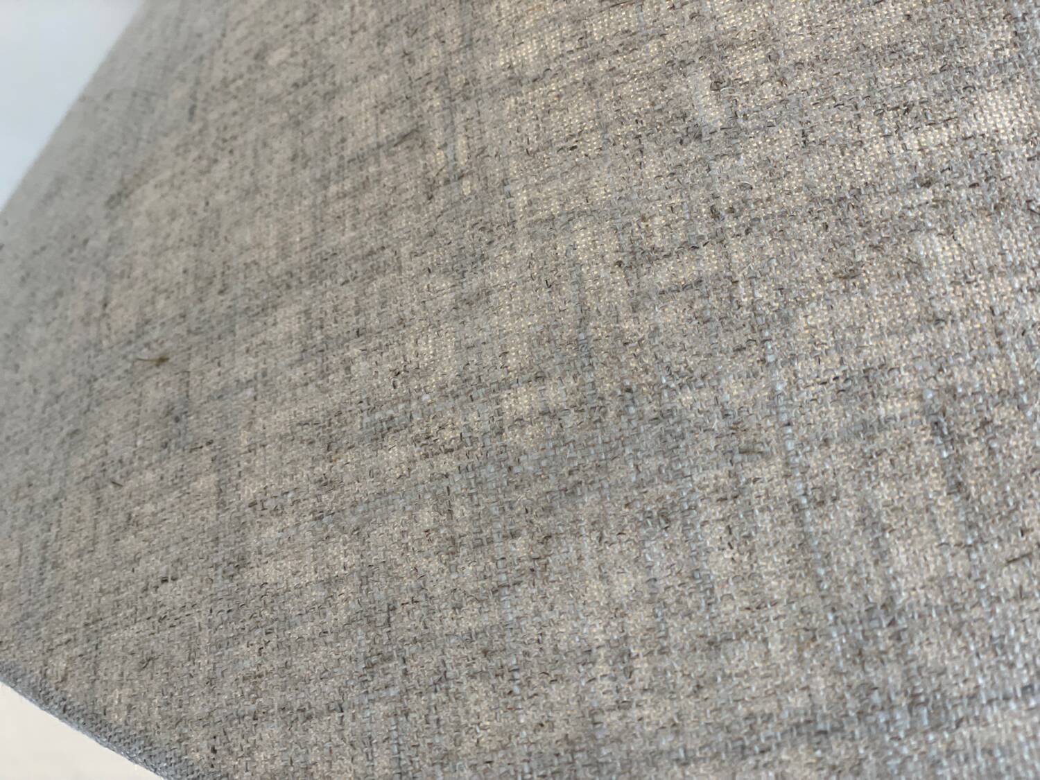 Lamp with linen shade