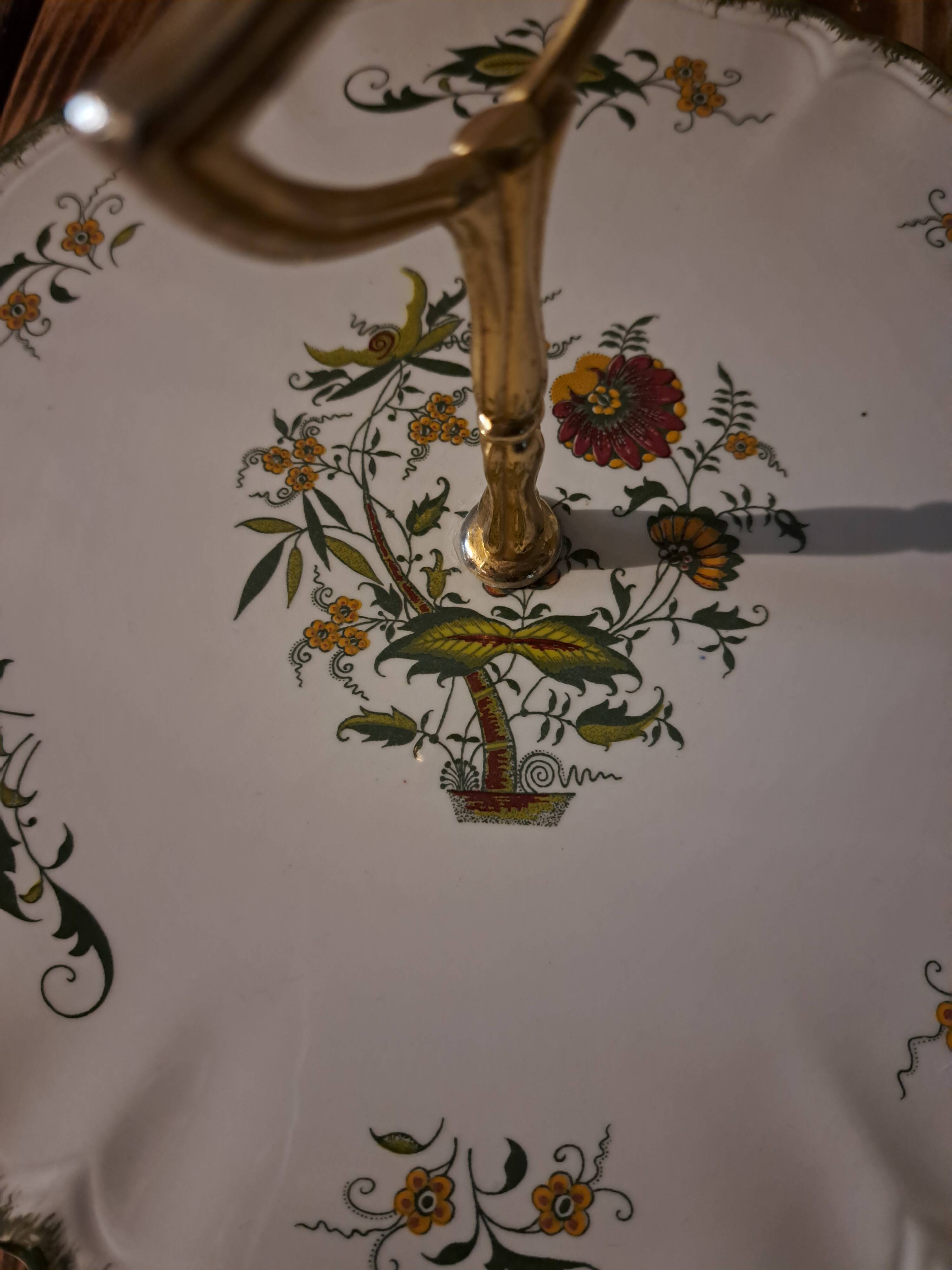 earthenware cheese tray Clarence pattern by Sarreguemines