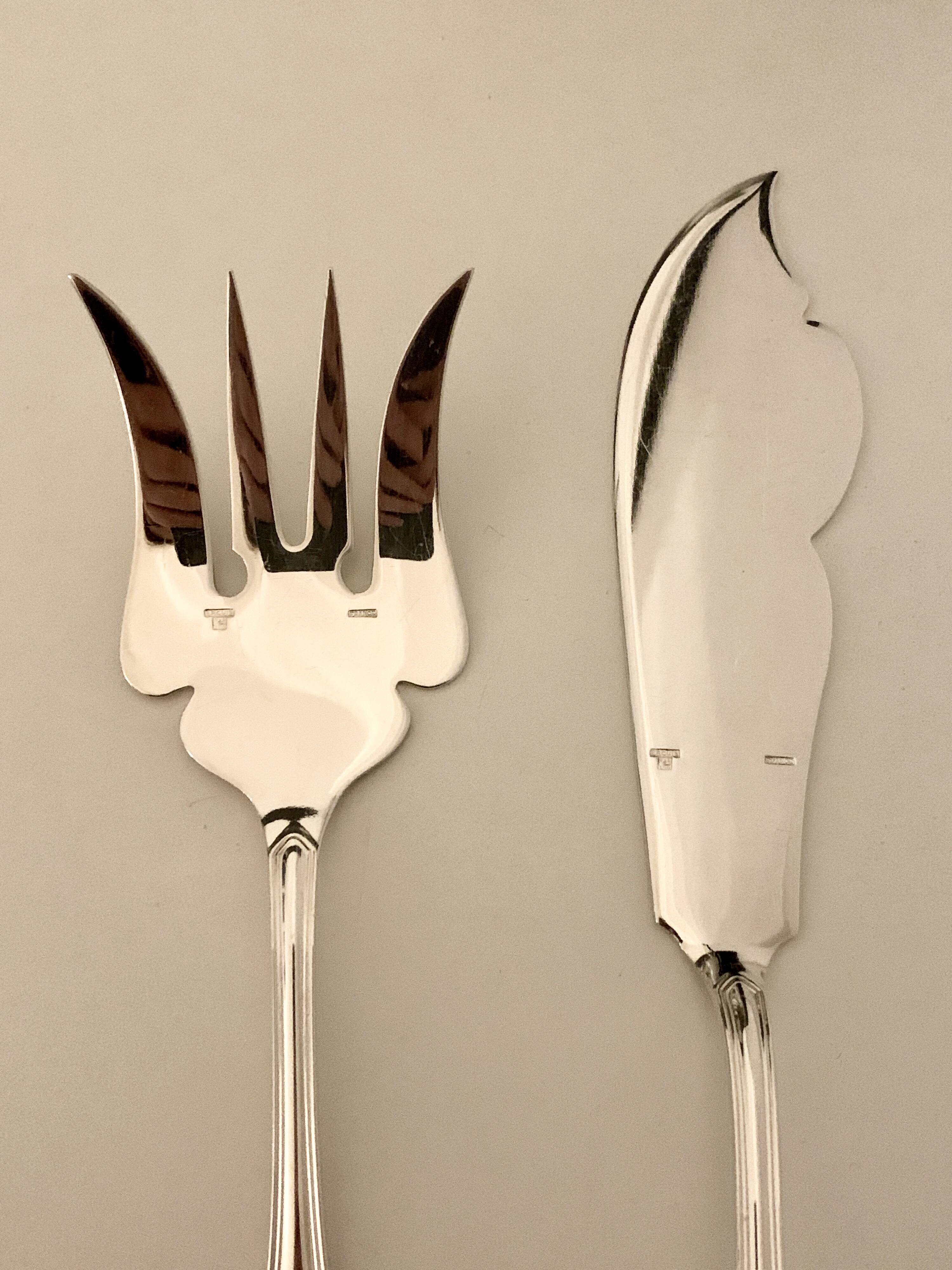Ercuis fish serving set (two pieces)