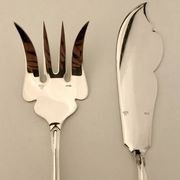 Ensemble de deux couverts de service à poisson Ercuis