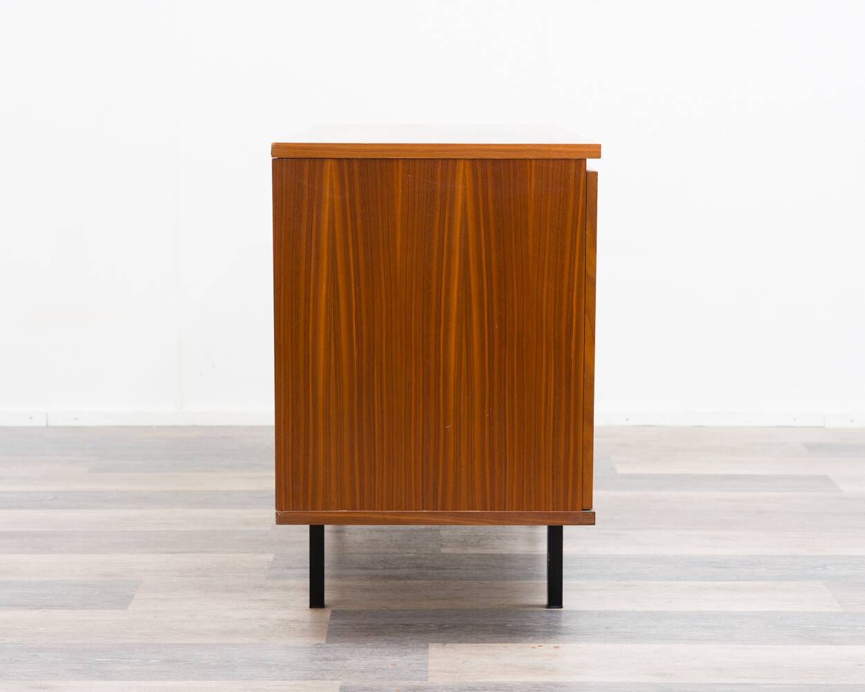 1960s walnut two-door cabinet.
