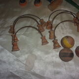 Ancien jeu de croquet en bois