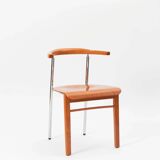 Set of 6 Italian cherry wood chairs