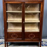 Display cabinet. Marquetry, mahogany.