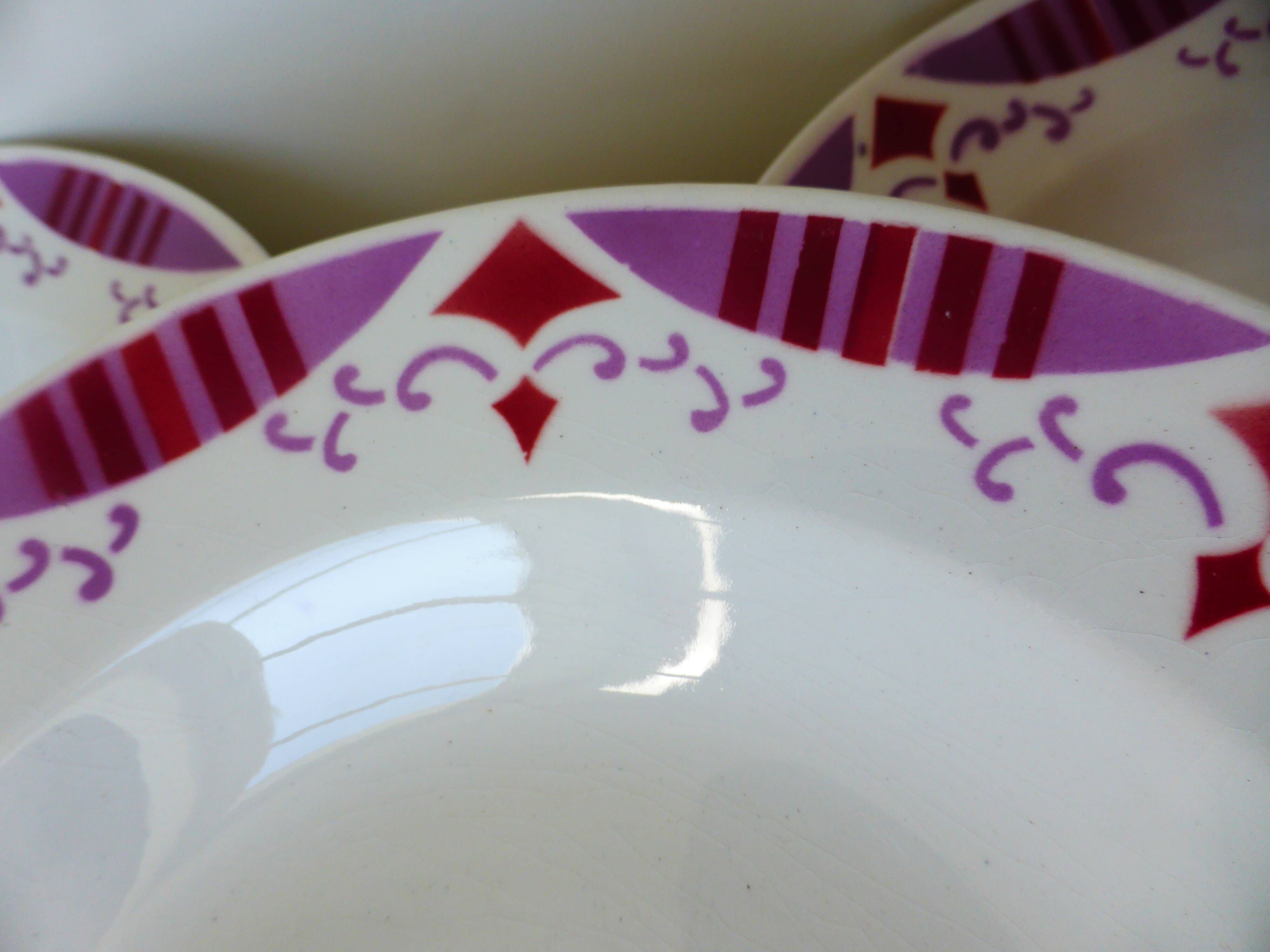 4 deep plates from Moulin des Loups and Hamage model Madeleine 2106207