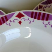 4 assiettes creuses du Moulin des Loups et Hamage modèle Madeleine 2106207