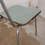 Set of 4 chairs in formica chrome