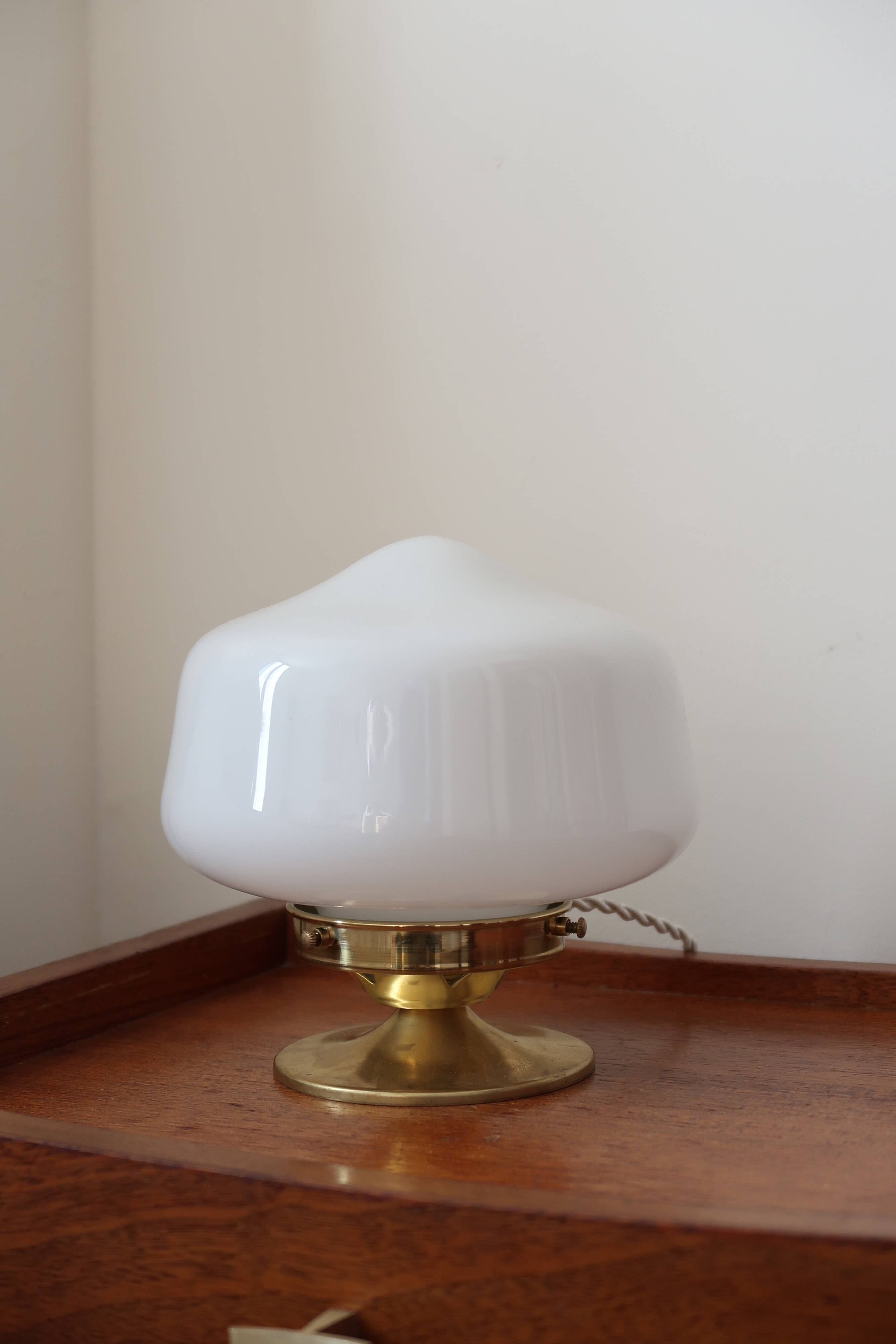 Opal globe installation lamp