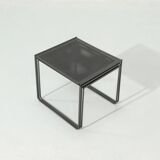 Post Modern Perforated Steel Nesting Tables 1980s