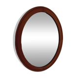 Oval mirror in light oak