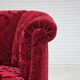 Paire de fauteuils lounge danois, années 1950, tissu rouge en coton/laine.