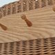 Rattan and wood wall coat rack by ULUV, former Czechoslovakia 1960