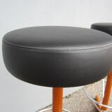 Pair of Scandinavian bar stools AB Bröderna Johansons Fåtöljindustri