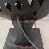 Wrought iron table lamp/rooster