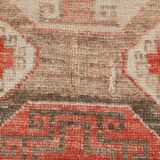3x10 Peach Red Soft Vintage Turkish Runner Rug, 86x303Cm SK 20297
