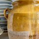 Grease pot, ochre glazed ceramic jar no. 1 - 18th century