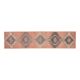 1970s Vintage Turkish Oushak Handmade Wool Cotton Orange Runner Rug 80X332