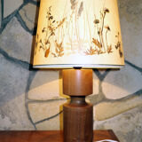 Modernist natural wood lamp 1960-70