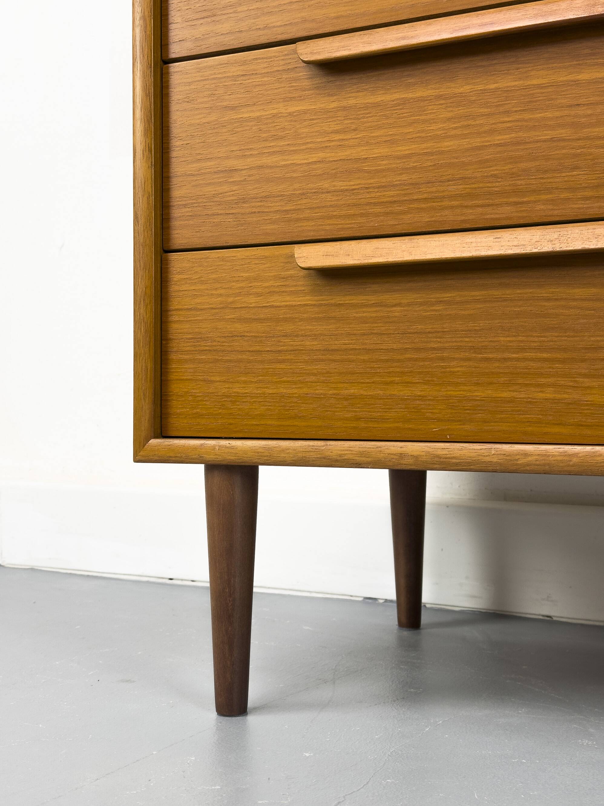 Teak chest of drawers from WK Möbel, 1960s