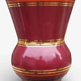 Earthenware vase from Gien 1940-60