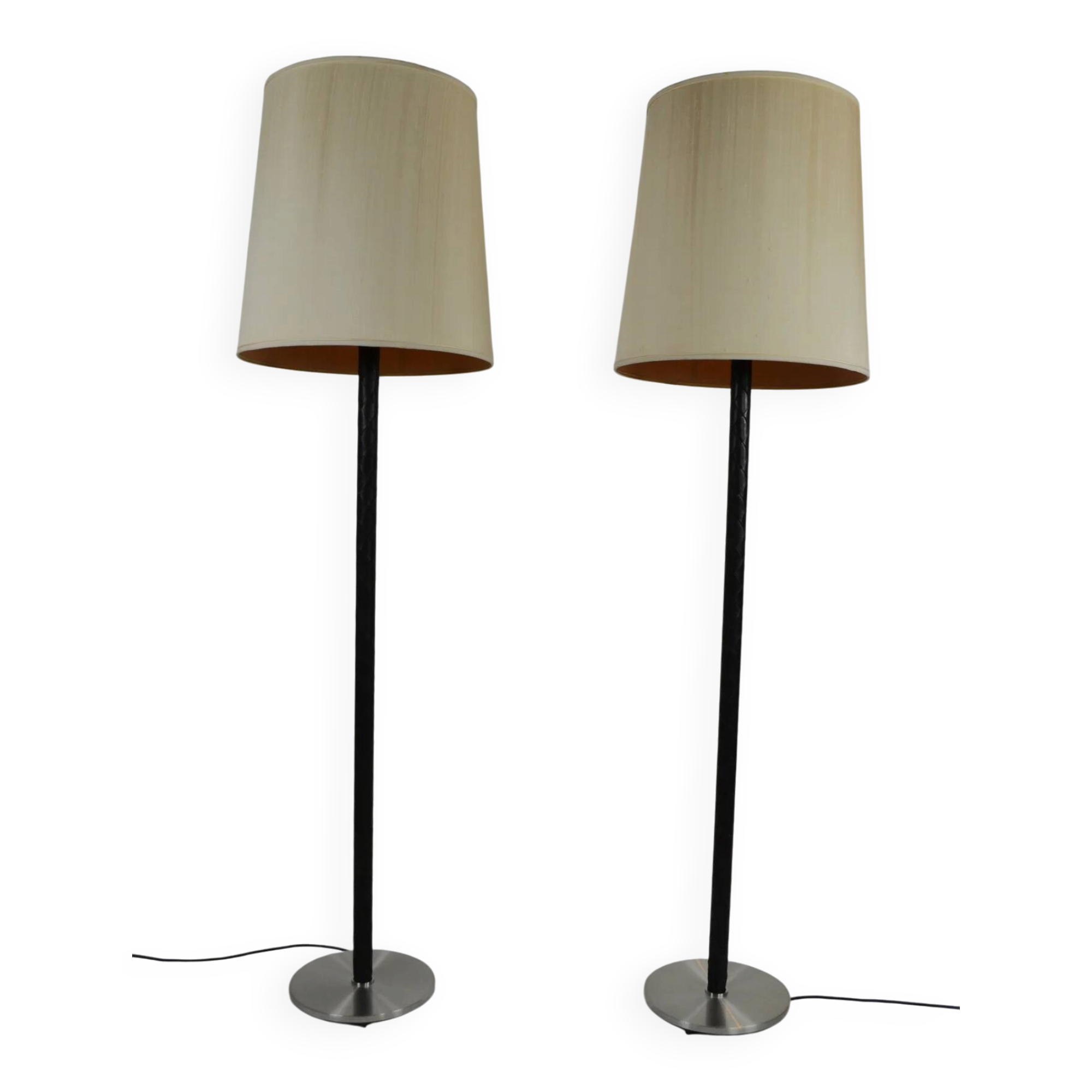A Pair Of “Flet” Floor Lamps by Jo Hammerborg for Fog & Mørup, Denmark – 1960s