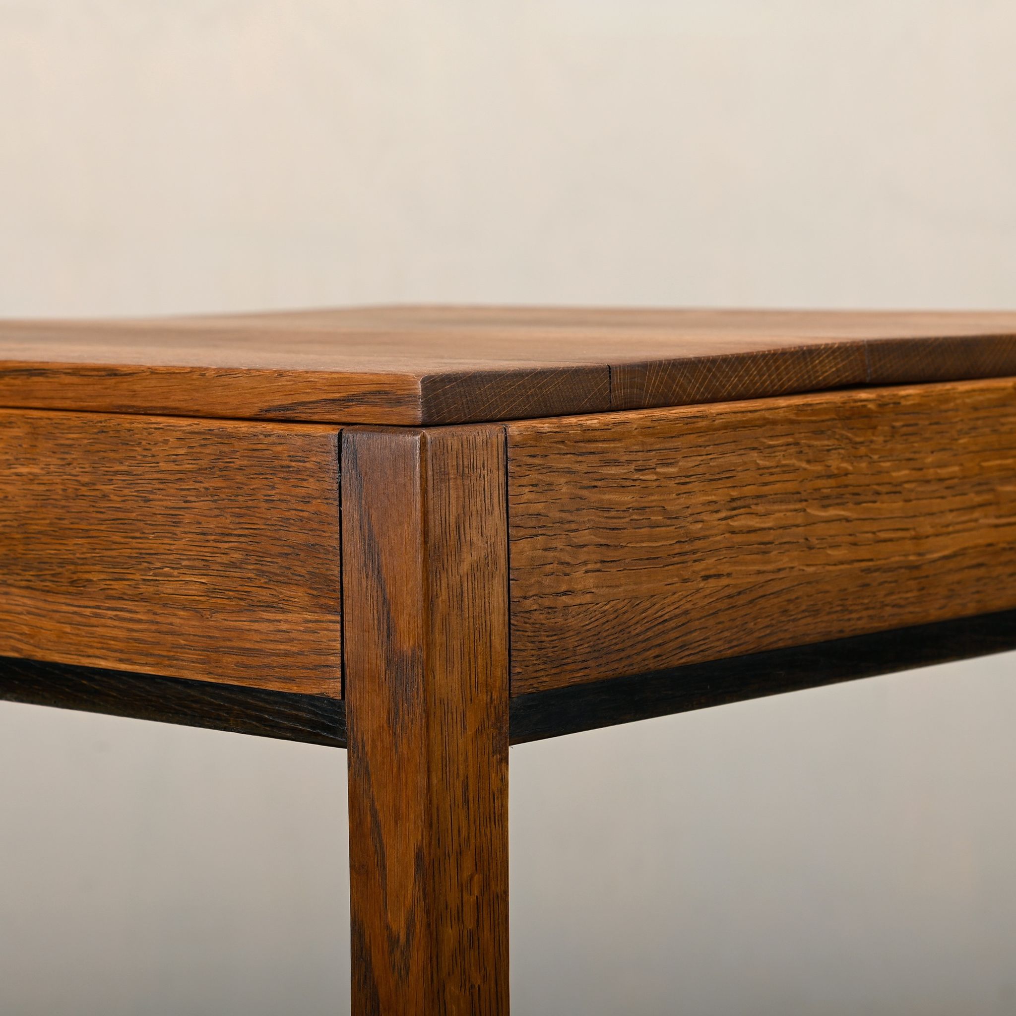 Dutch Modernist Art Deco Amsterdam School side table or bedside table Oak