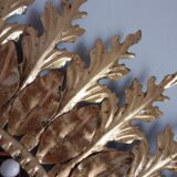 Vintage golden sun mirror