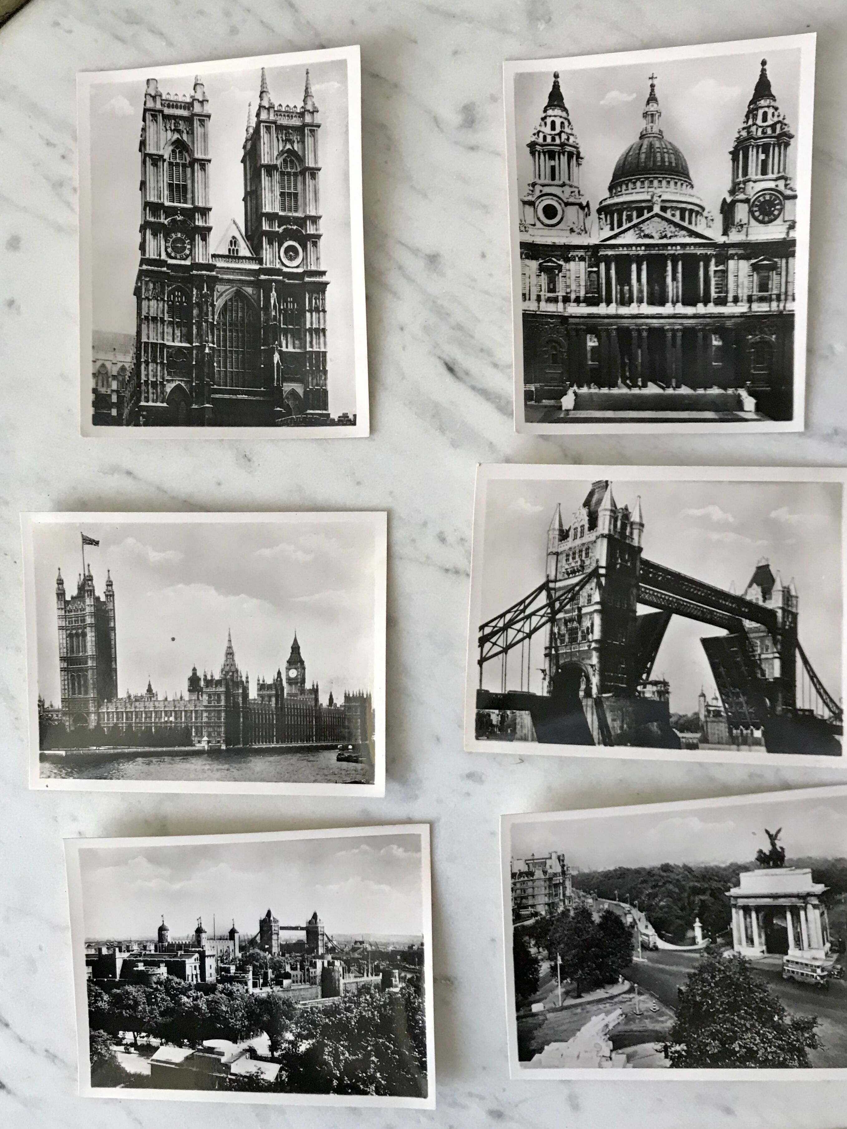 Set of 12 vintage silver photos London 70s-80s